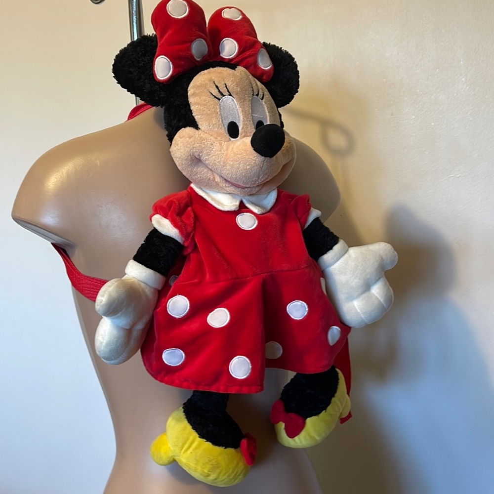 DISNEY Minnie Mouse  polka dot DRESS Girls Backpack 🎒